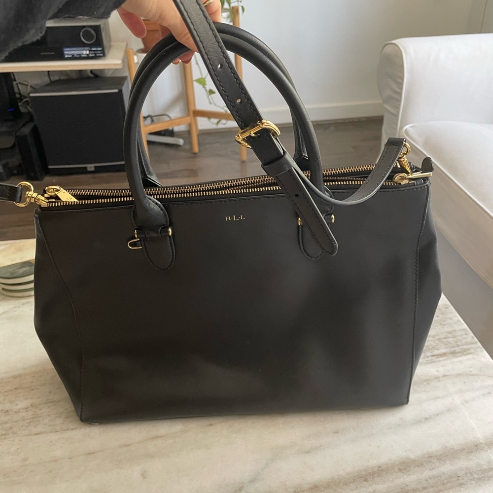 Lauren Ralph Lauren Black Tote